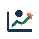 Growth chart icon for higher earning potential